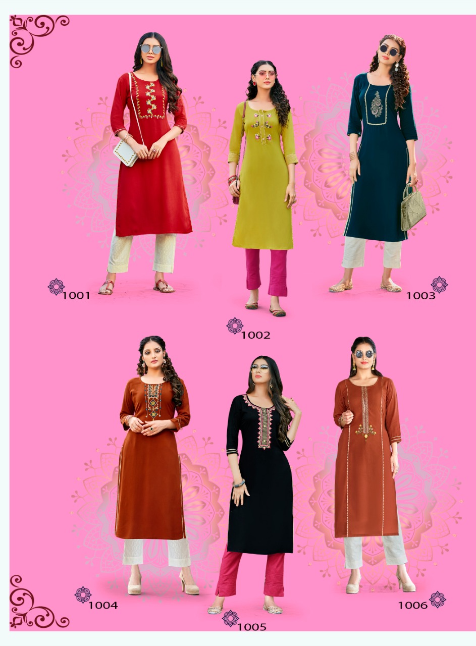 Diya Trends Presenta Casual Diaries Vol 1 Designer Kurti  Wholesale Catalog