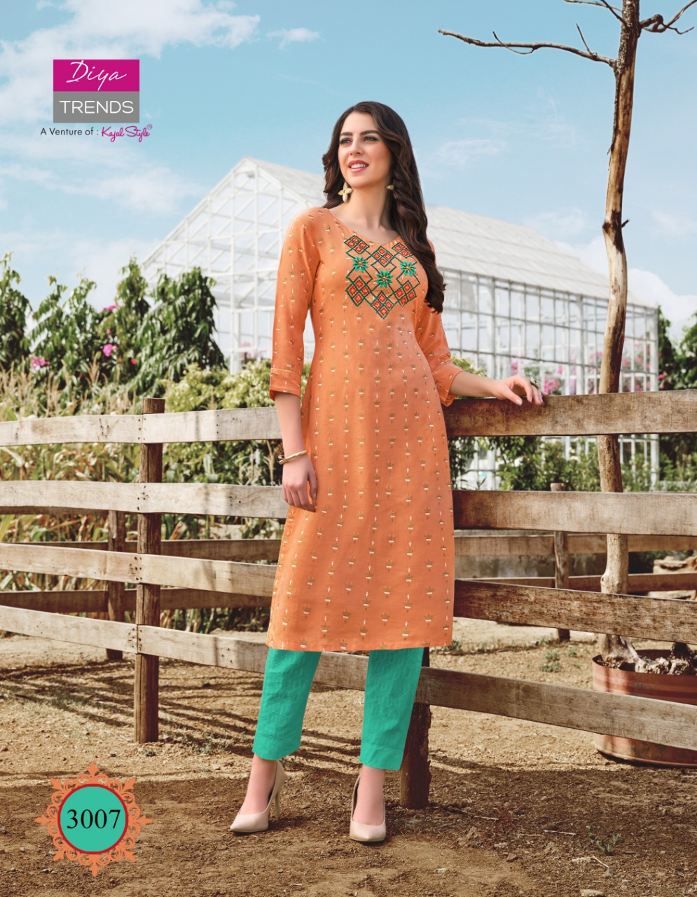 Diya Trends Presents Victoria Vol 3 Designer Kurtis Collection