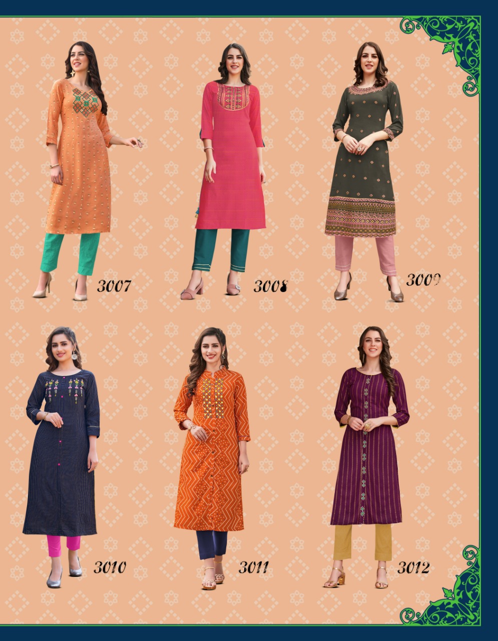 Diya Trends Presents Victoria Vol 3 Designer Kurtis Collection