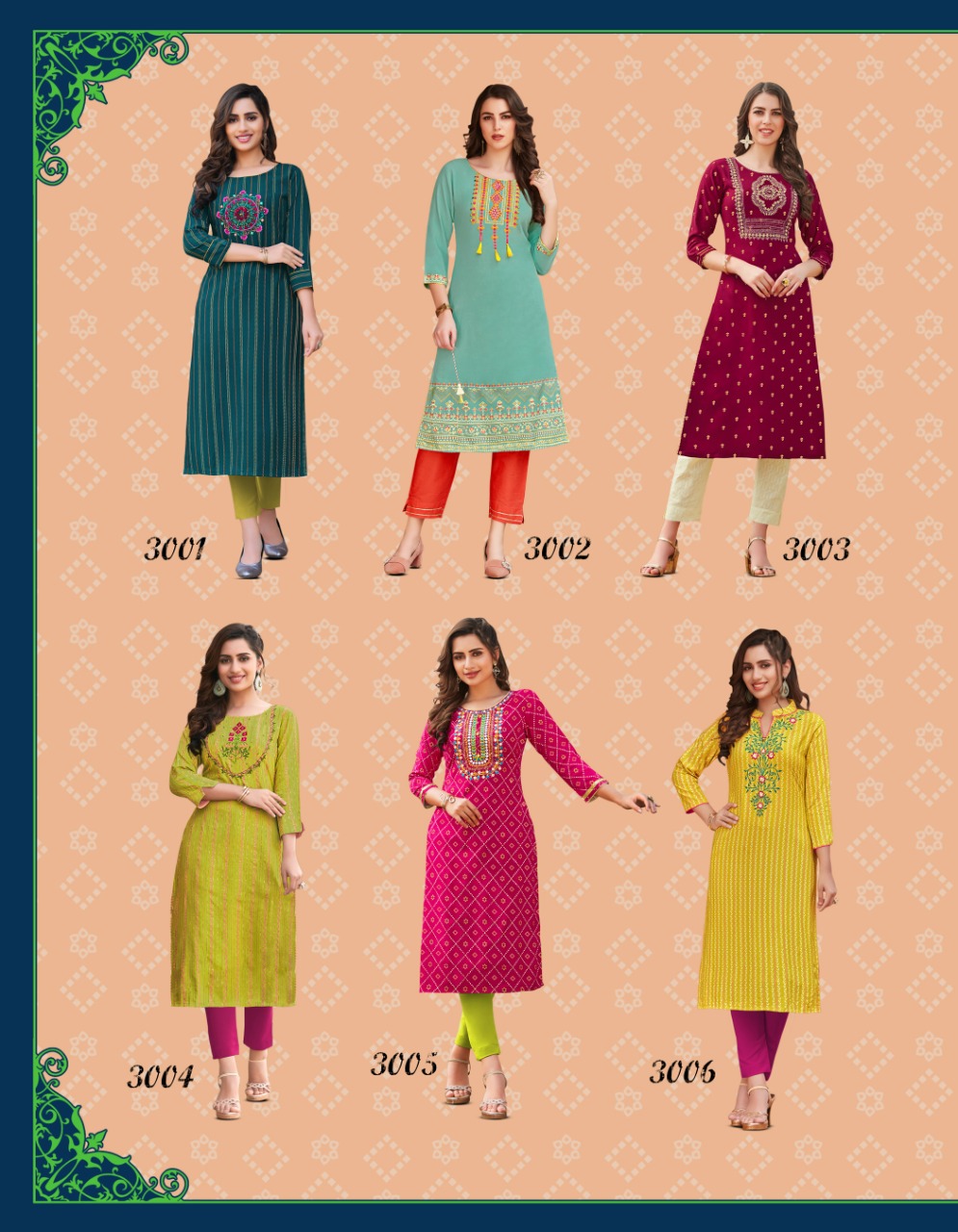Diya Trends Presents Victoria Vol 3 Designer Kurtis Collection
