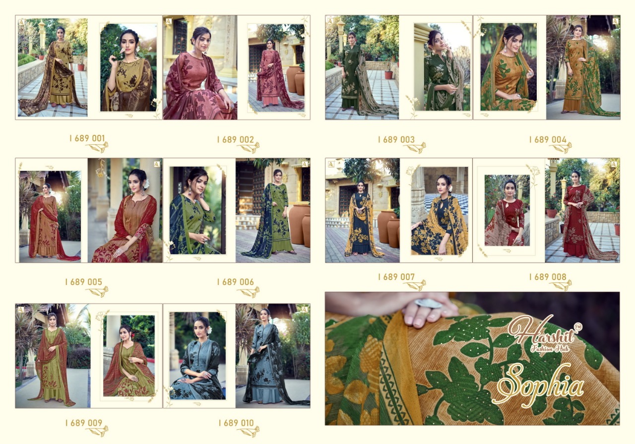 Harshit Presents Sophia Ethnic Wear Dress Material