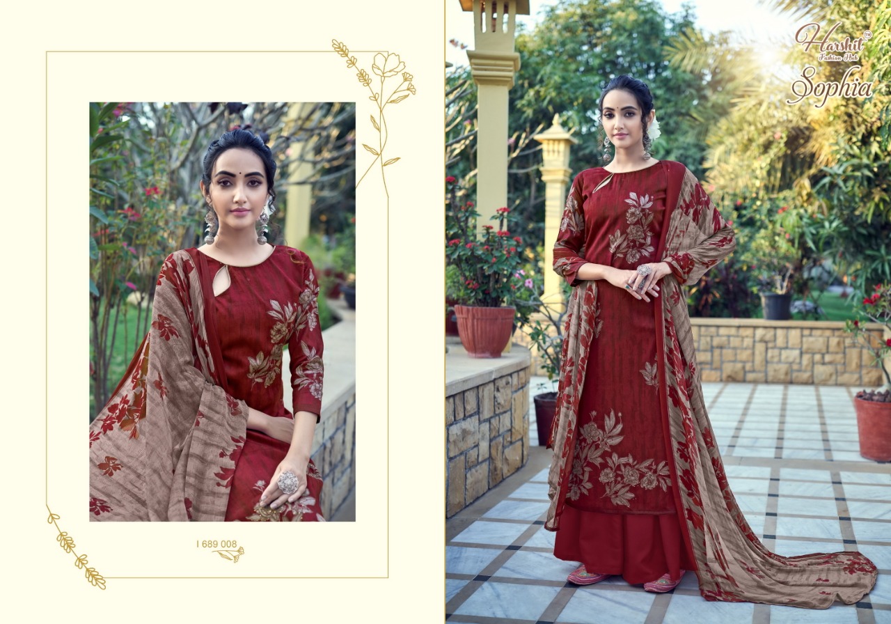 Harshit Presents Sophia Ethnic Wear Dress Material