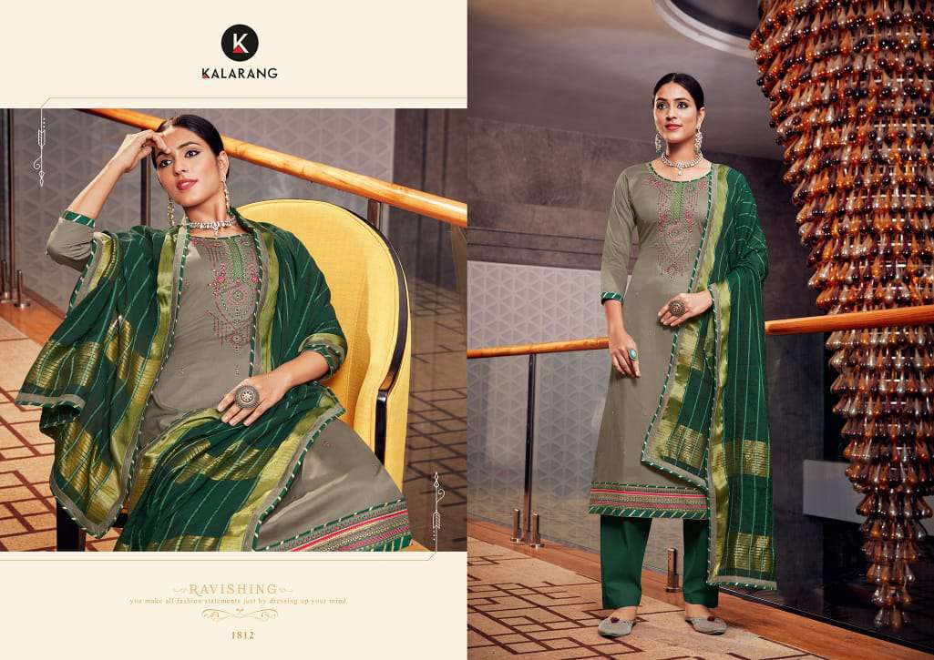 Kalarang Presents Jasmin Vol 10 Designer Dress Material Collection