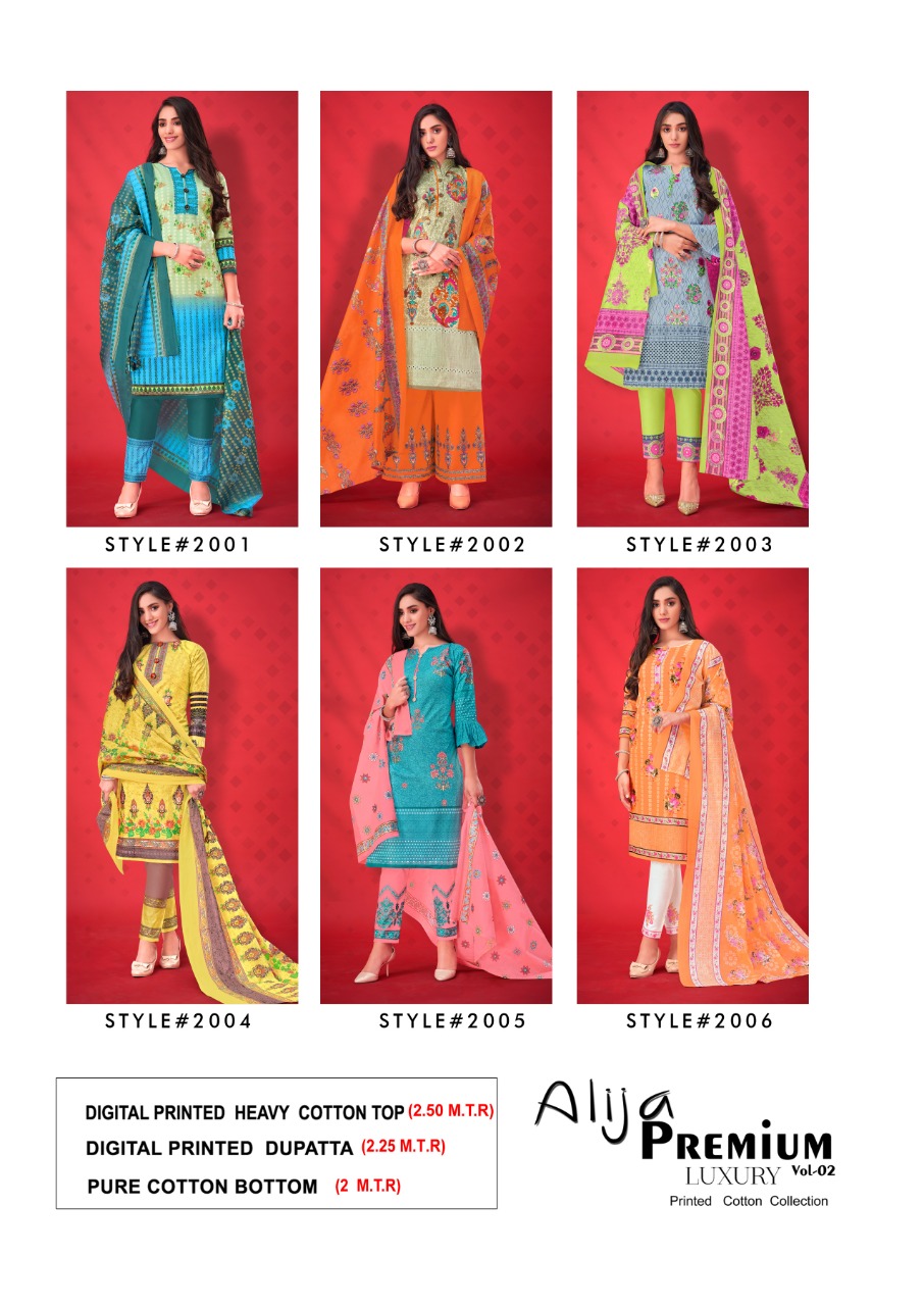 Keval Fab Has Launches Alija Premium Luxury Vol 2 Digital Printed Salwar Suit Wholesale Catalog
