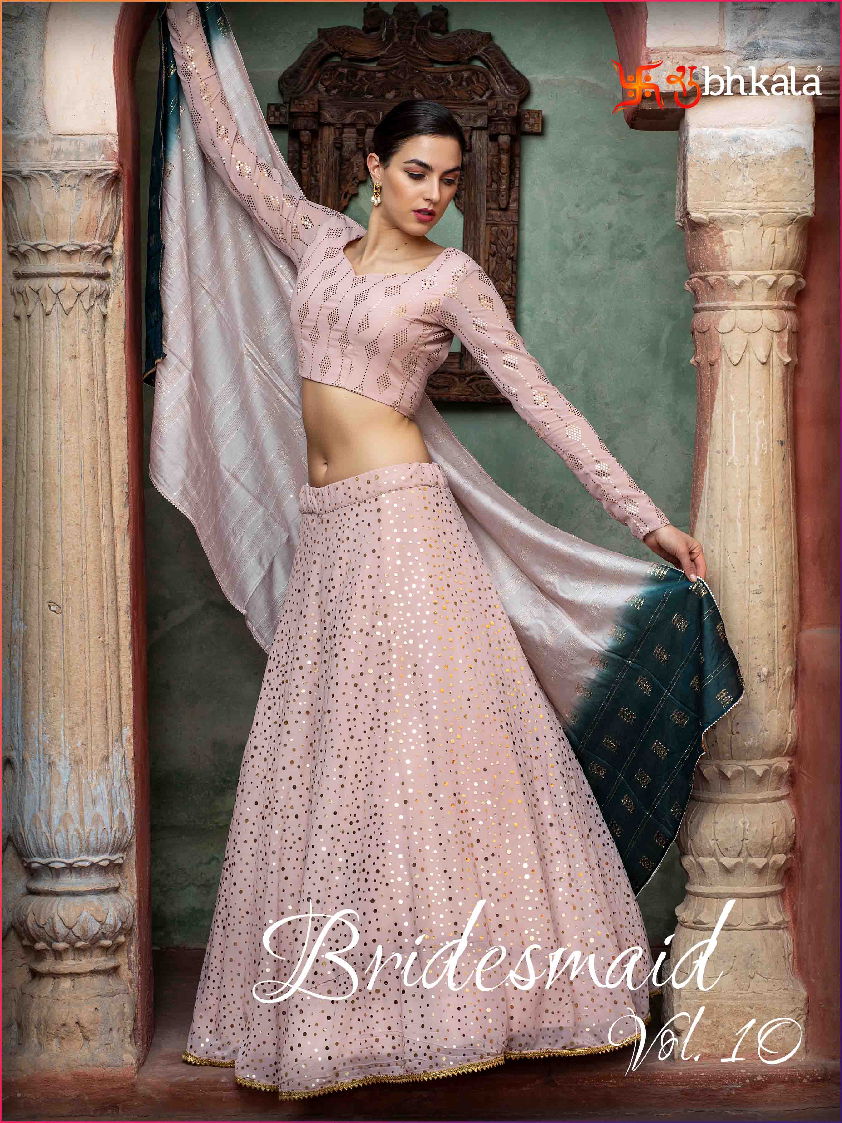 Kf Presents  Bridesmaid Vol  10 D-1602  Fancy Wedding Wear Lehenga Collection