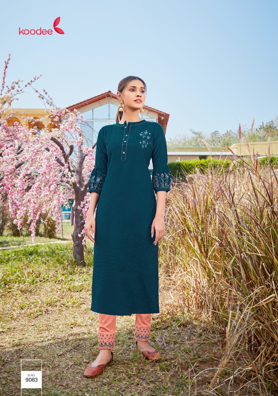 Koodee Presents Mahi Vol6 Fancy Kurti With Bottom