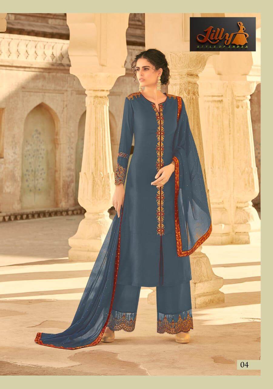 Lilly  Presents Sampann Muslin Fancy Salwar Collection