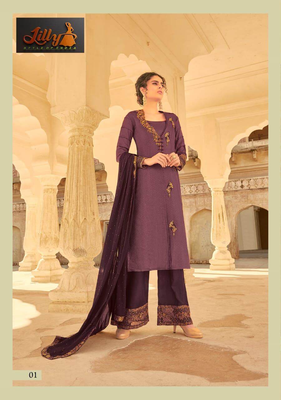 Lilly  Presents Sampann Muslin Fancy Salwar Collection