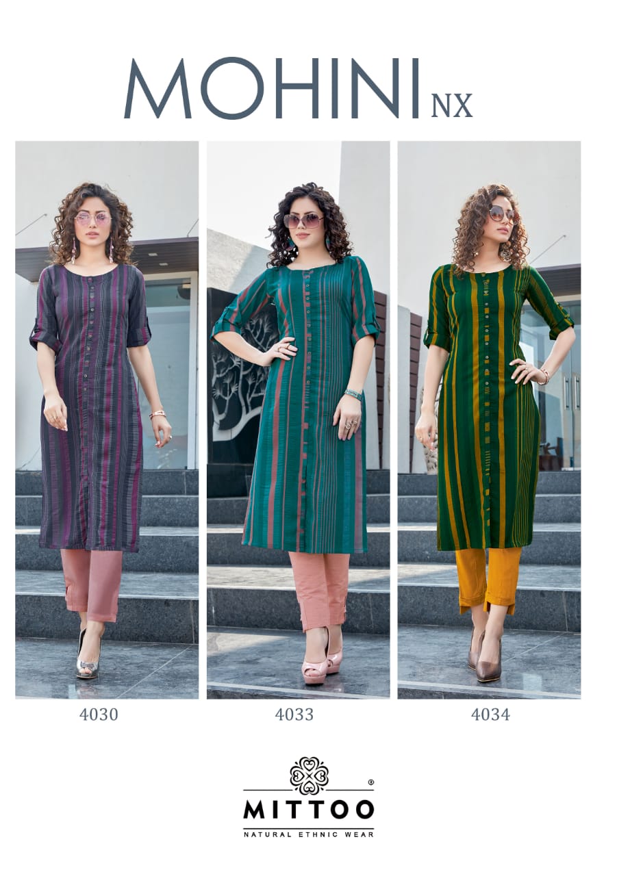 Mittoo  Presents Mohini Nx  Kurti With Bottom Collection