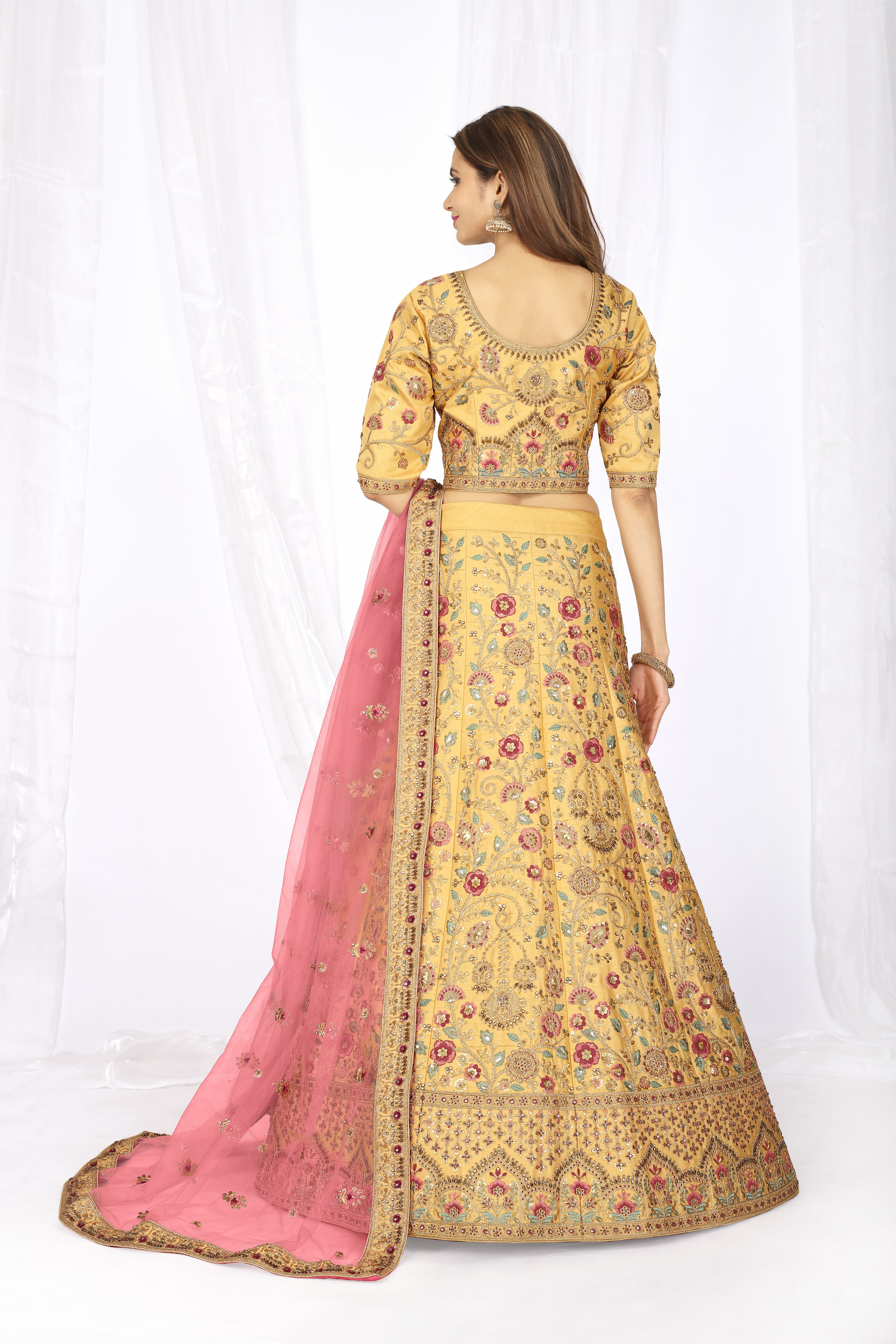 Mustard 5083 Bridal Lehenga Choli
