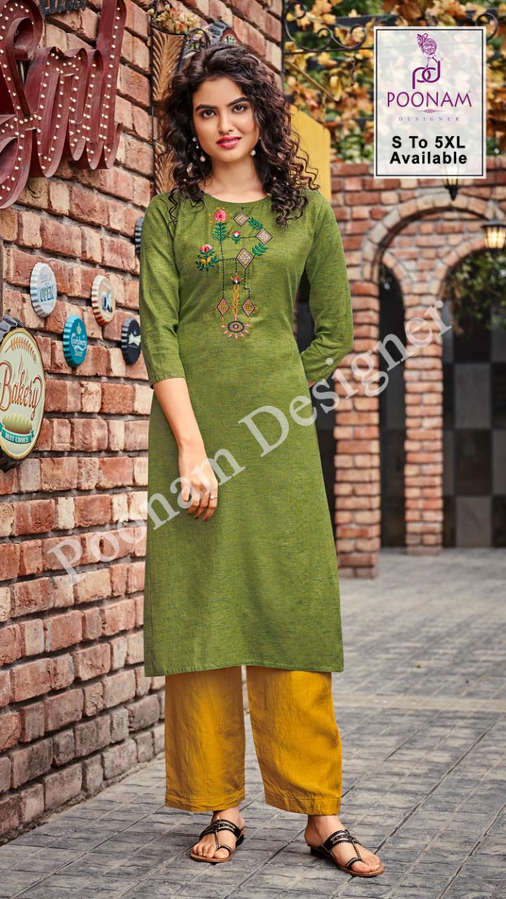 Poonam By Riva  Vol  5  Wholesale Kurtis Manufactured