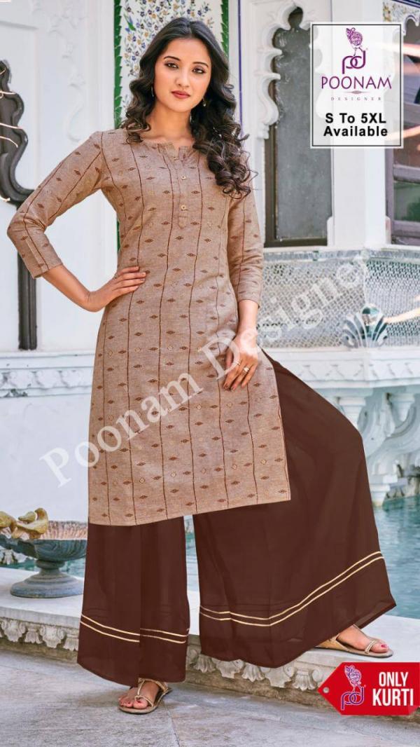 Poonam Presents  Print House Regular Wear Designer Kurtis Collection