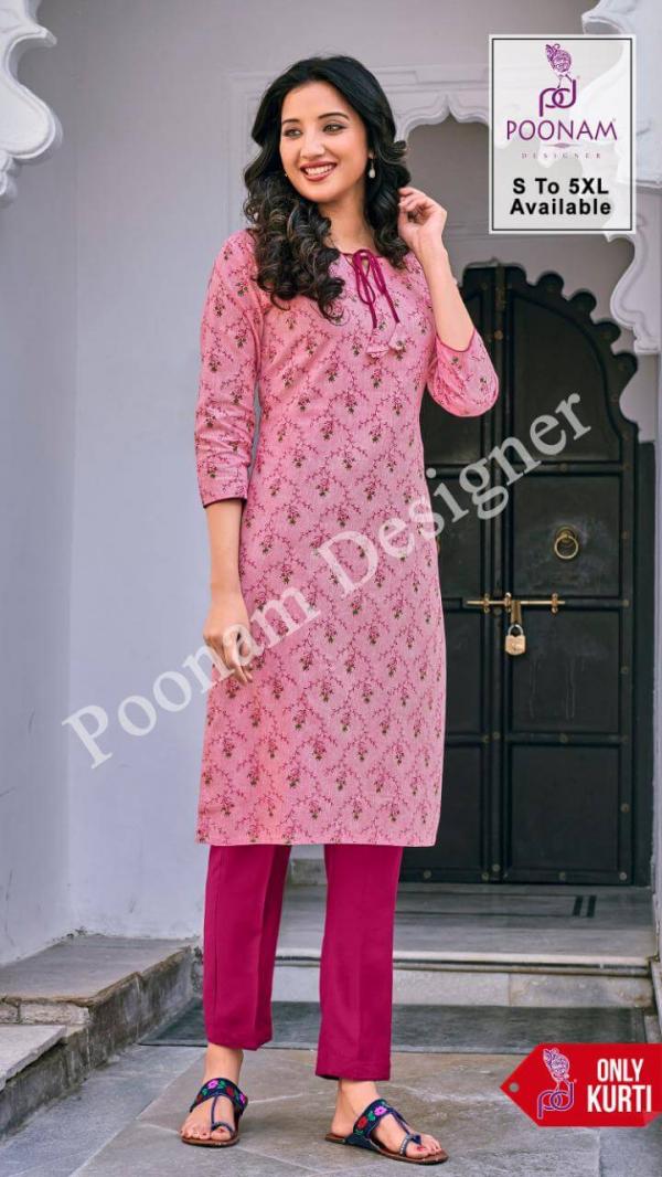 Poonam Presents  Print House Regular Wear Designer Kurtis Collection