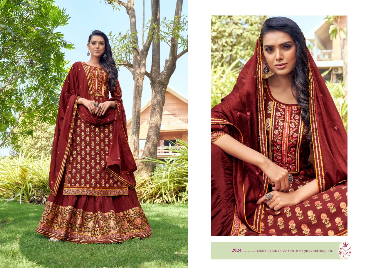 Rangoon Launching Kathak Designer Dress Material