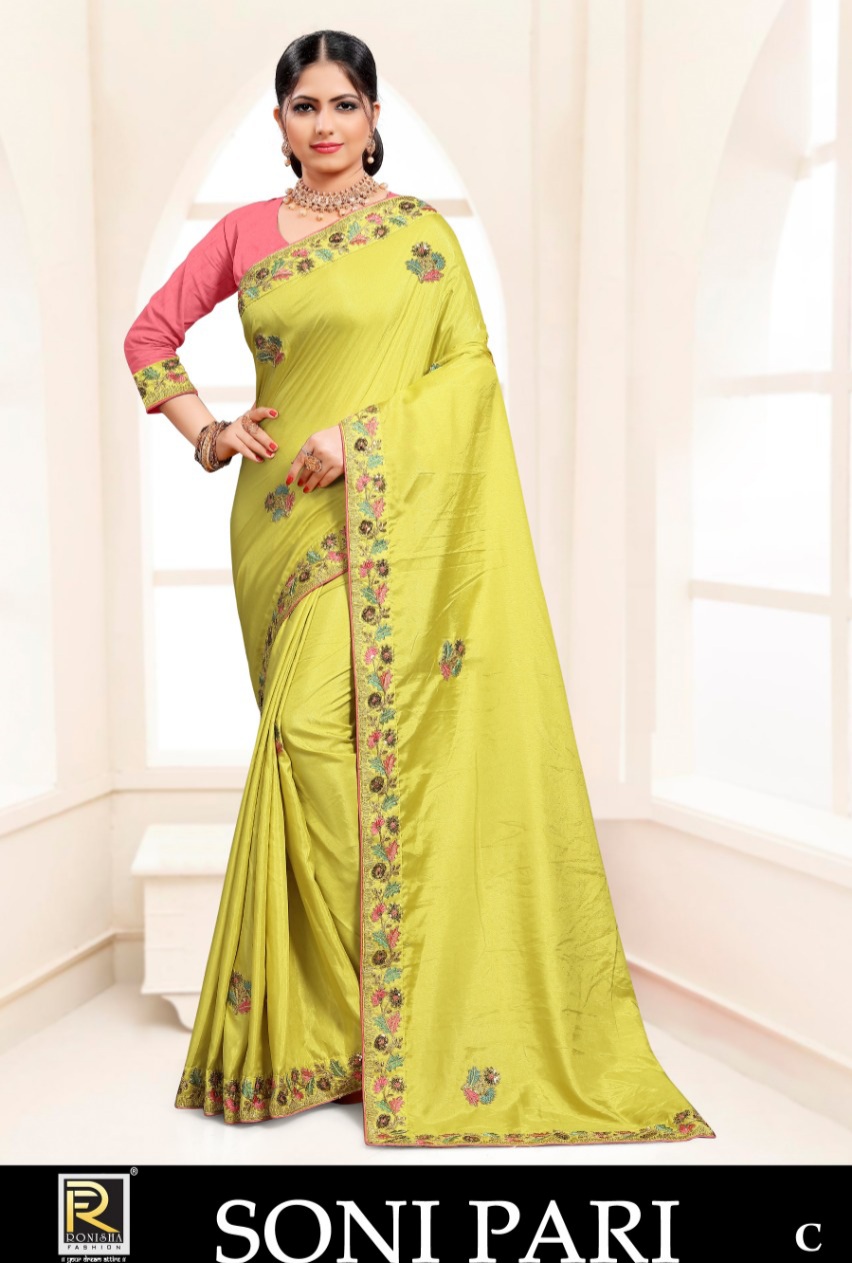 Ranjna Presents Soni Pari Festive Wear  Saree Collection