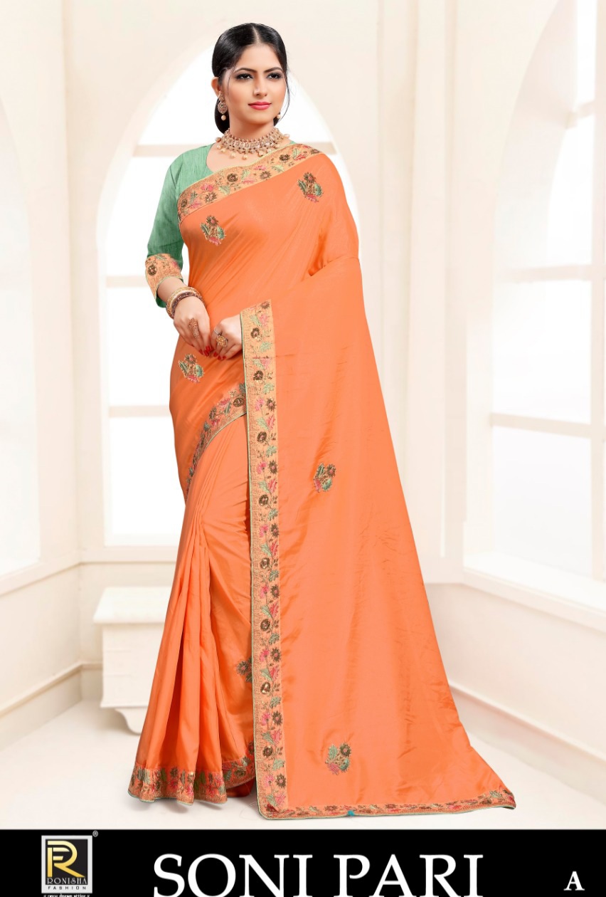 Ranjna Presents Soni Pari Festive Wear  Saree Collection