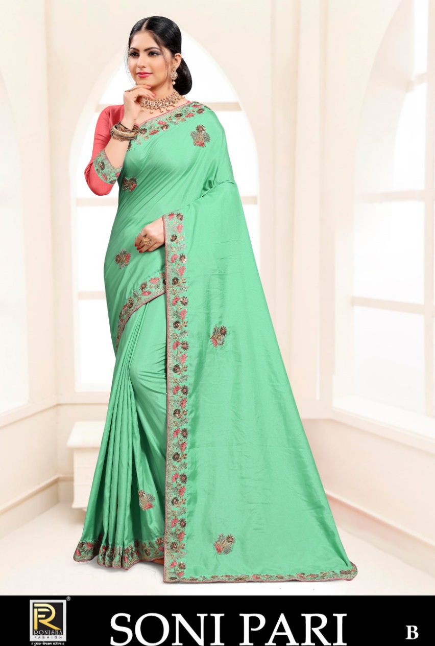 Ranjna Presents Soni Pari Festive Wear  Saree Collection