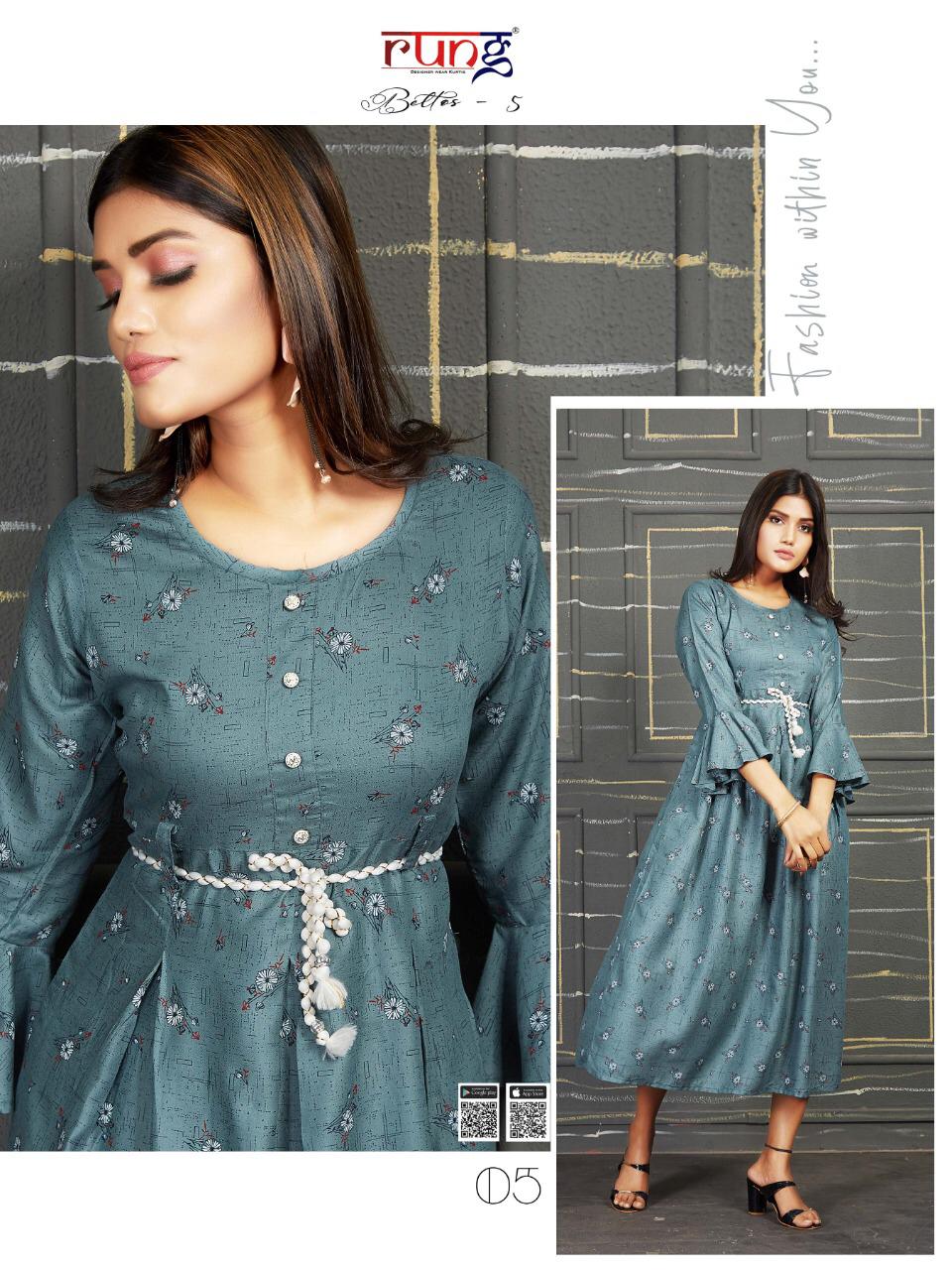 Rung Presents Beltos Vol 5  Casual Wear  Kurtis Collection