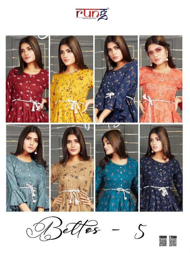 Rung Presents Beltos Vol 5  Casual Wear  Kurtis Collection