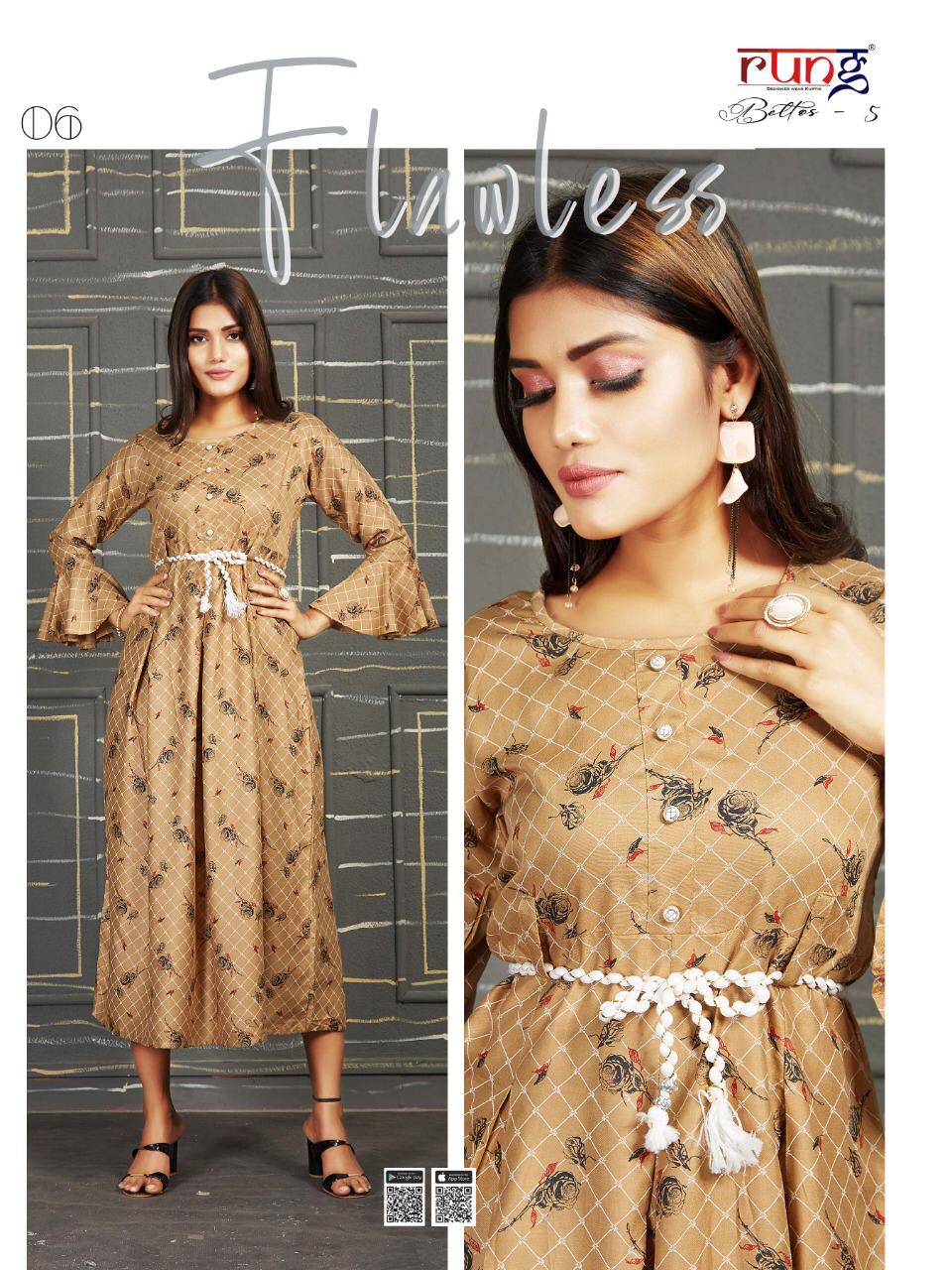 Rung Presents Beltos Vol 5  Casual Wear  Kurtis Collection