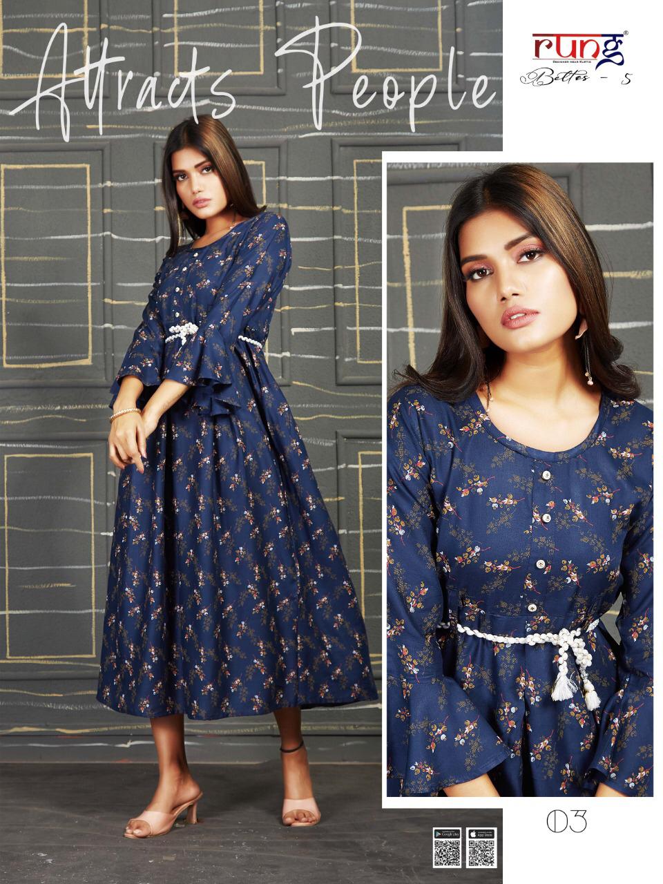 Rung Presents Beltos Vol 5  Casual Wear  Kurtis Collection