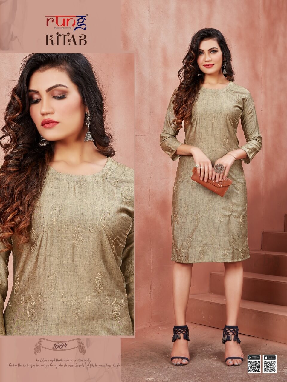 Rung Presents Kitab Fancy Silk Kurti Collection