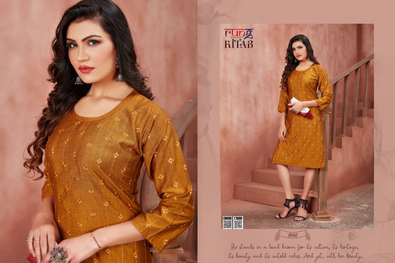 Rung Presents Kitab Fancy Silk Kurti Collection