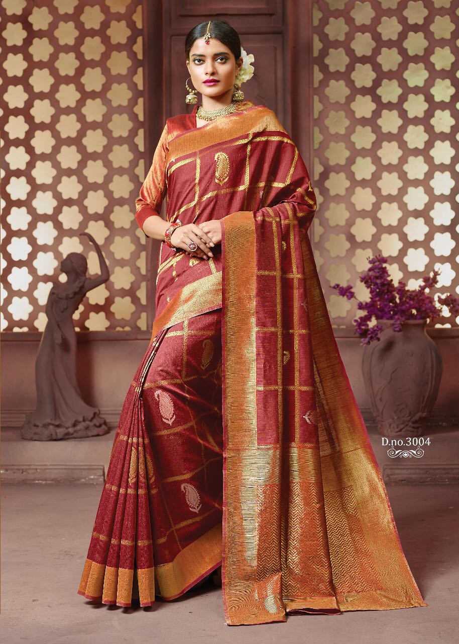Sangam Presents Zamdani Cotton Handloom Sarees