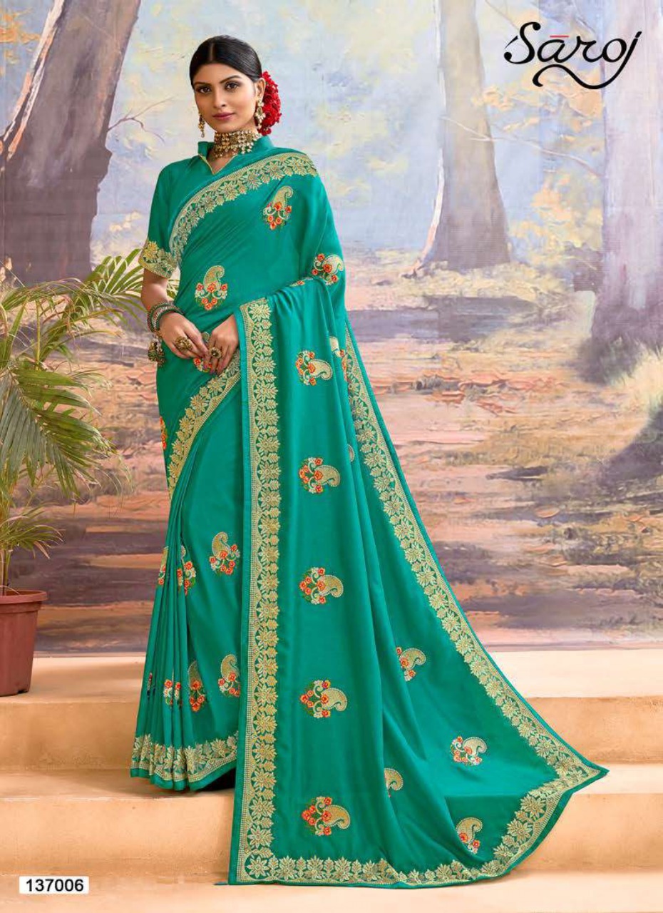 Saroj Presents Kangana Festive Wear  Silk Sarees Collection
