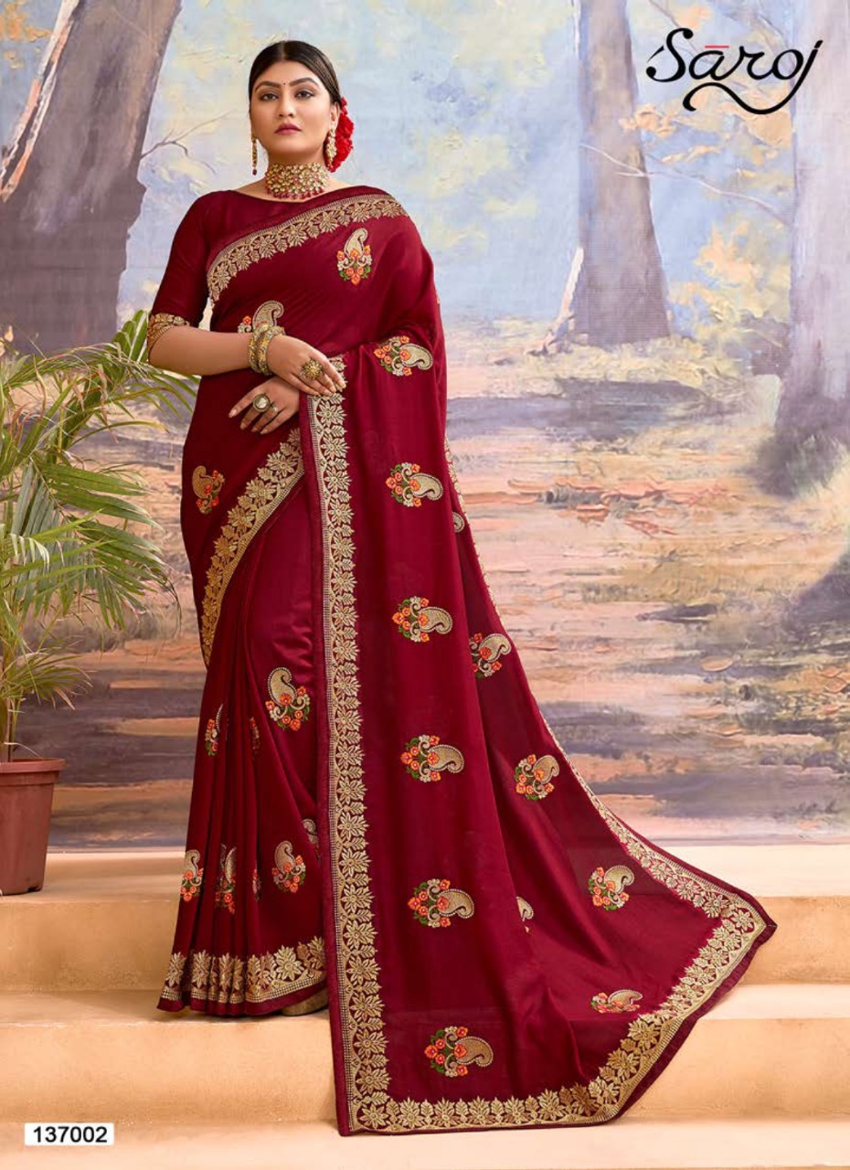 Saroj Presents Kangana Festive Wear  Silk Sarees Collection