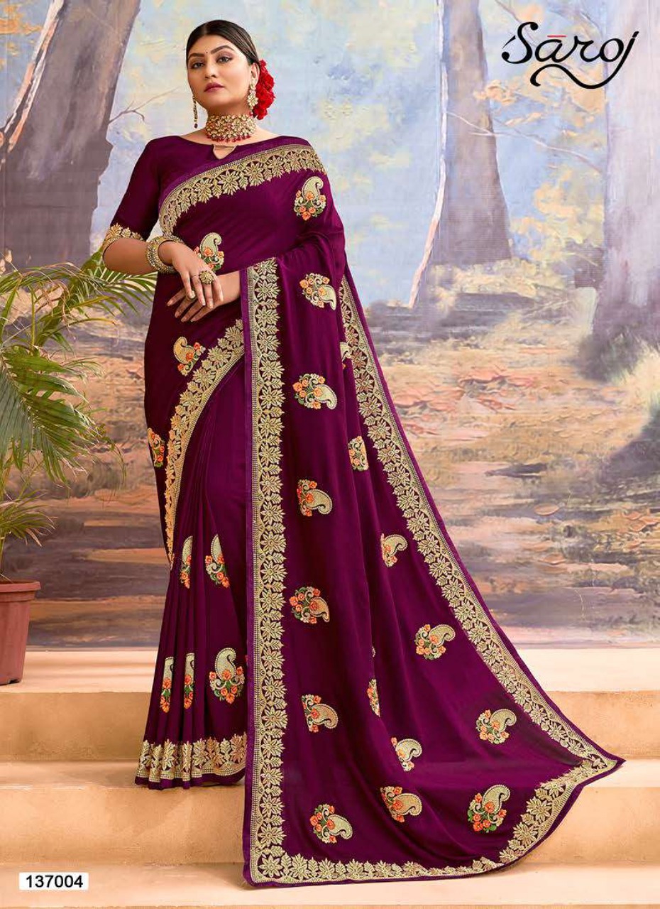 Saroj Presents Kangana Festive Wear  Silk Sarees Collection
