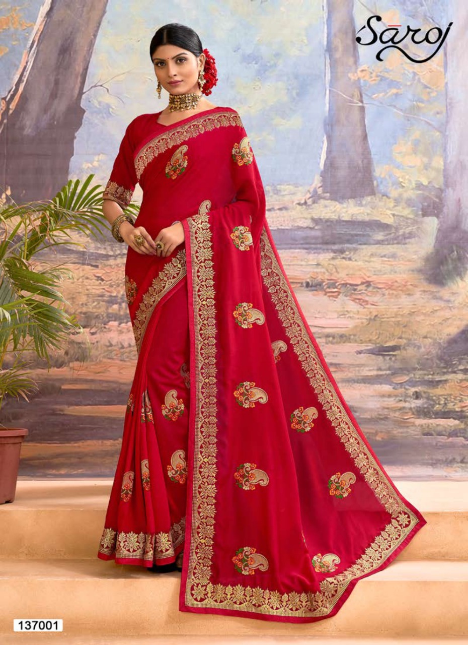 Saroj Presents Kangana Festive Wear  Silk Sarees Collection