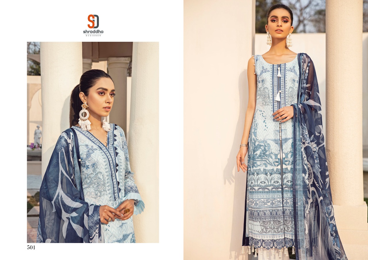 Shraddha Presents Vintage Vol  5 Printed Karachi Dress Materials