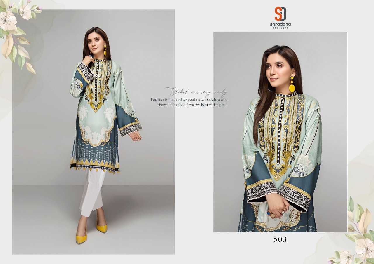 Shraddha Presents Vintage Vol 4 Karachi Dress Materials Collection
