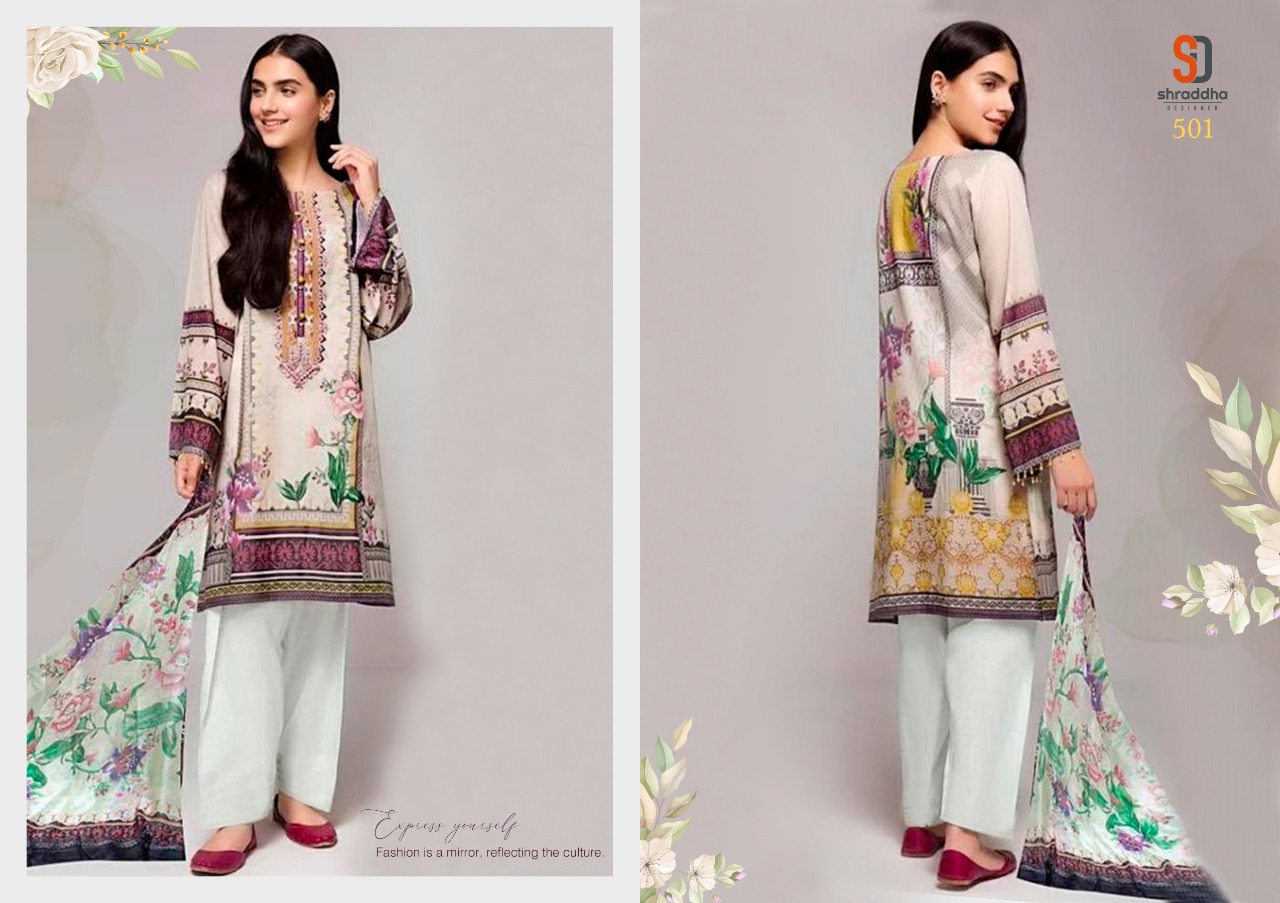Shraddha Presents Vintage Vol 4 Karachi Dress Materials Collection
