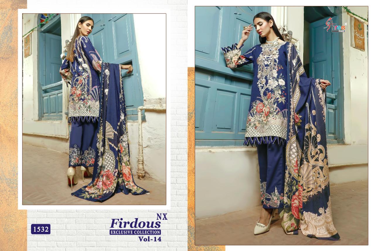 Shree Fab Presents Firdous Exclusive Collection Vol 14 Nx Pakistani Salwar Suits Collection
