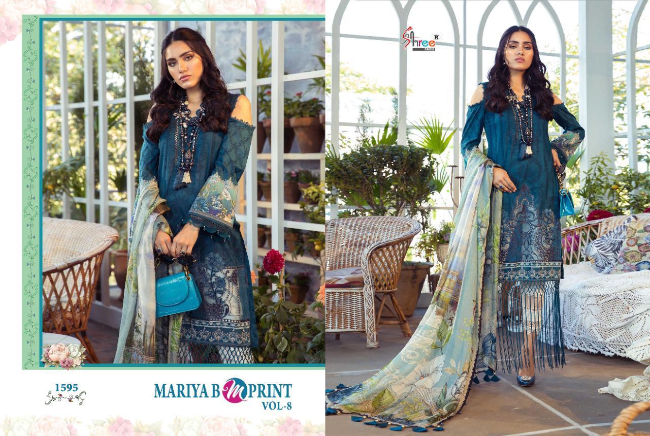 Shree Lunching Mariya B Mprint Vol 8 Pakistani Salwar Suits Collection