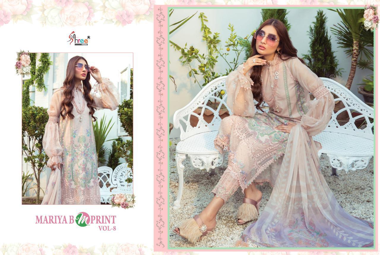 Shree Lunching Mariya B Mprint Vol 8 Pakistani Salwar Suits Collection