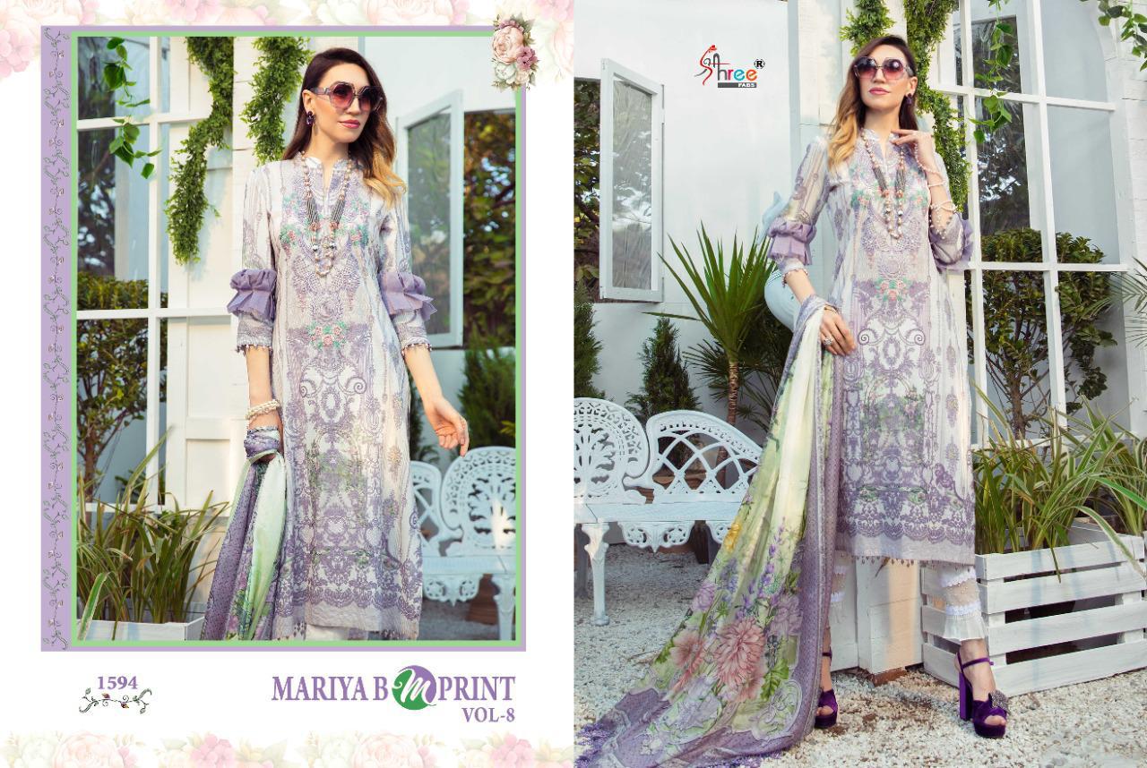 Shree Lunching Mariya B Mprint Vol 8 Pakistani Salwar Suits Collection