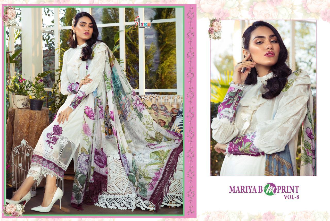 Shree Lunching Mariya B Mprint Vol 8 Pakistani Salwar Suits Collection