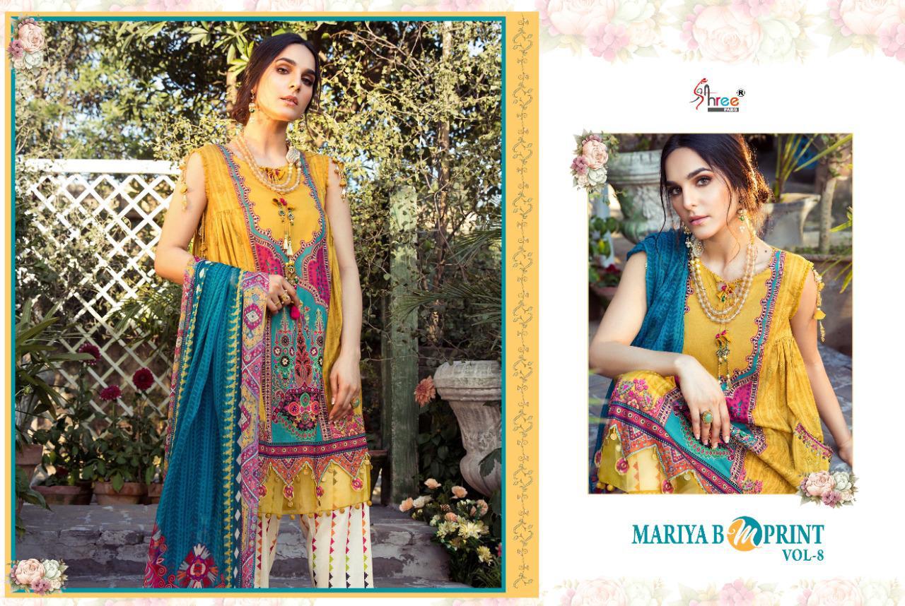 Shree Lunching Mariya B Mprint Vol 8 Pakistani Salwar Suits Collection