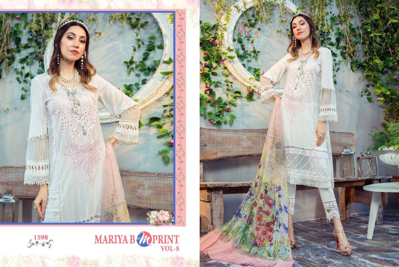 Shree Lunching Mariya B Mprint Vol 8 Pakistani Salwar Suits Collection