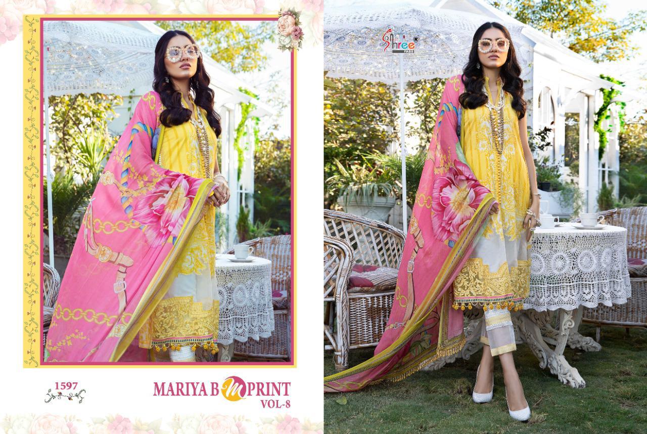 Shree Lunching Mariya B Mprint Vol 8 Pakistani Salwar Suits Collection