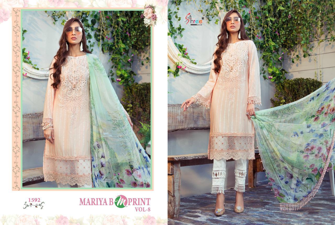 Shree Lunching Mariya B Mprint Vol 8 Pakistani Salwar Suits Collection