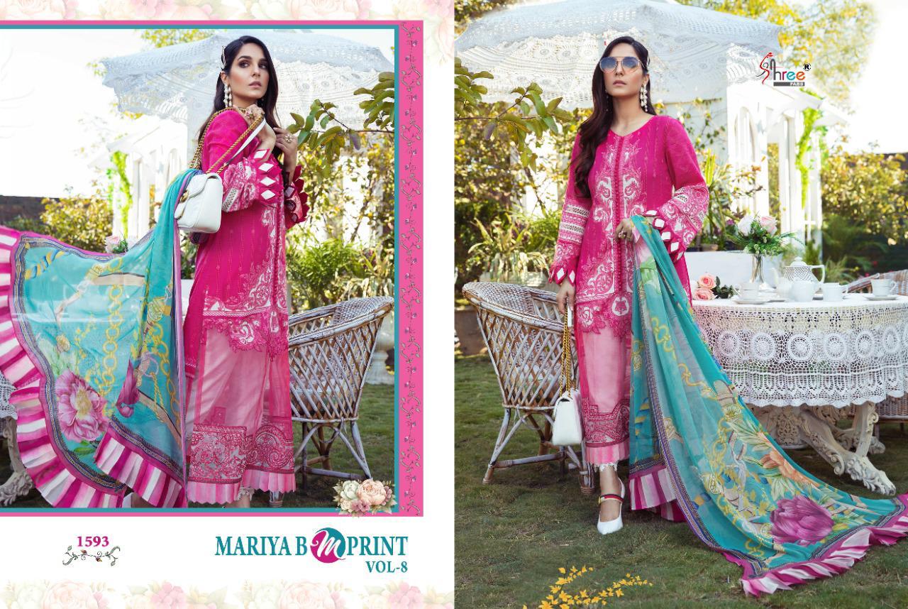Shree Lunching Mariya B Mprint Vol 8 Pakistani Salwar Suits Collection