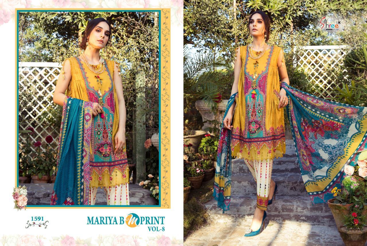 Shree Lunching Mariya B Mprint Vol 8 Pakistani Salwar Suits Collection