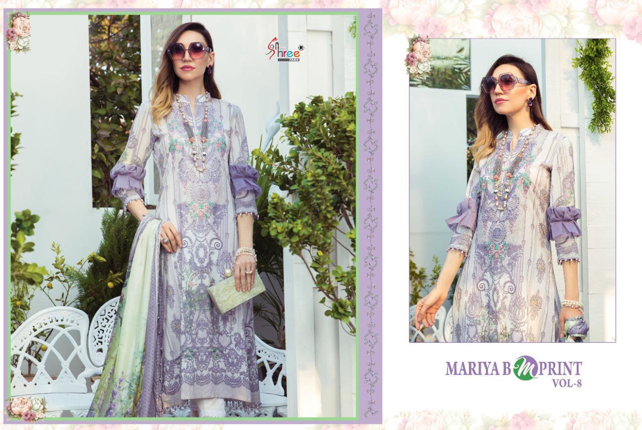 Shree Lunching Mariya B Mprint Vol 8 Pakistani Salwar Suits Collection