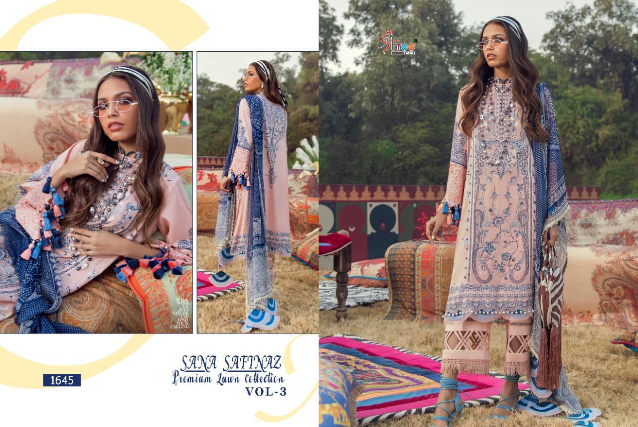 Shree Launching Sana Safinaz Premium Lawn Collection Vol  3 Pakistani Salwar Suits