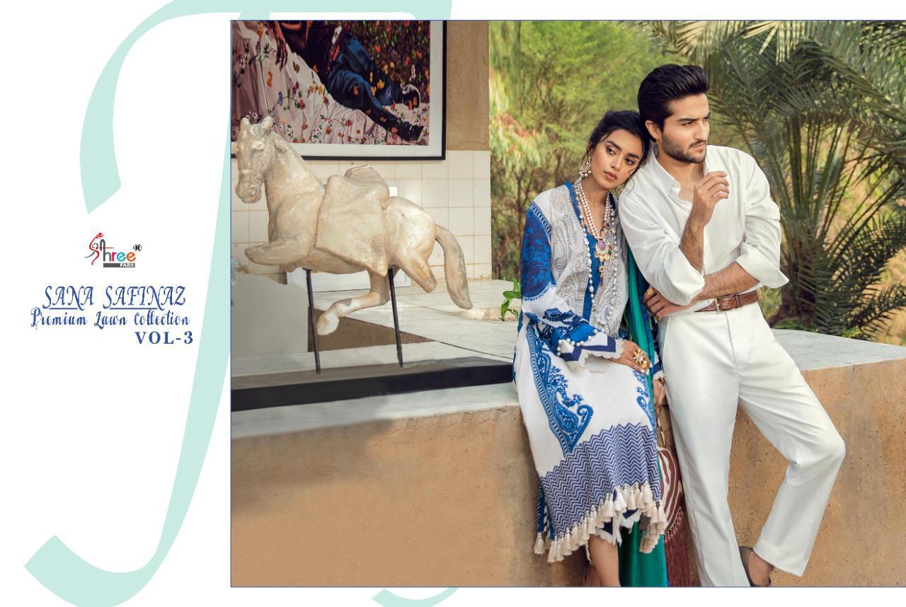 Shree Launching Sana Safinaz Premium Lawn Collection Vol  3 Pakistani Salwar Suits