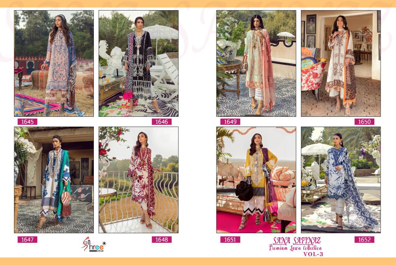 Shree Launching Sana Safinaz Premium Lawn Collection Vol  3 Pakistani Salwar Suits
